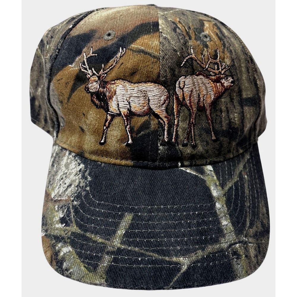 Shastawear Mossy Oak Break-Up Camo Elk Embroidered Baseball Hat Hunting Cap OSFM